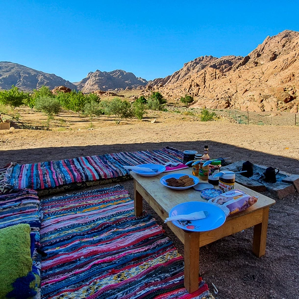 A Breakfast for the Egypt spiritual Sinai retreats