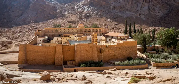 Saint Catherine's Monastery located in the Sinai Mountains.